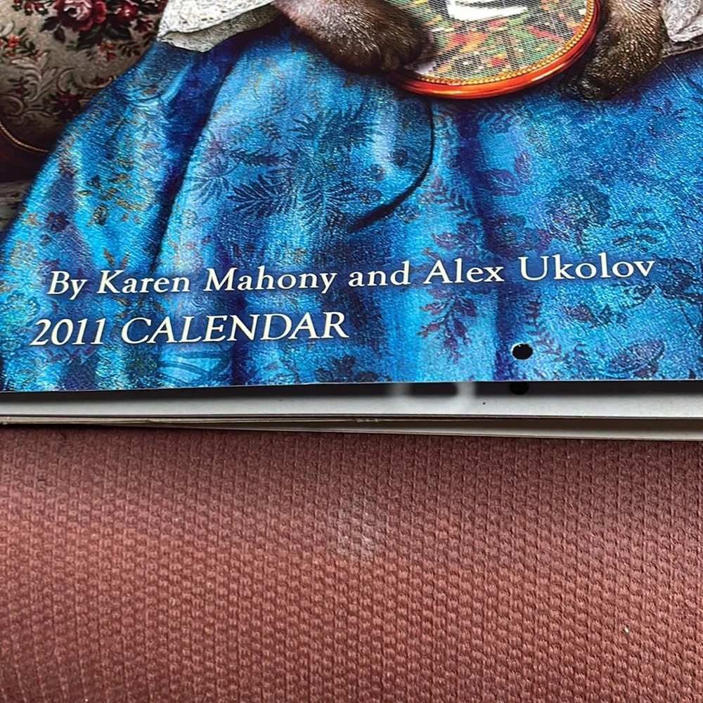 12“ x 12“ 2011 bohemian cats calendar out of package, has not been written in